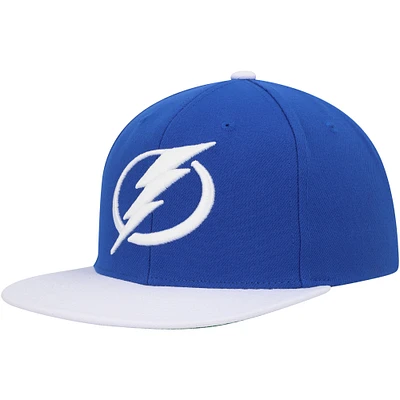 Men's Mitchell & Ness Blue Tampa Bay Lightning Core Team Ground 2.0 Snapback Hat