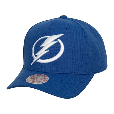 Casquette ajustable Mitchell & Ness Tampa Bay Lightning Core Team Ground Pro bleue pour homme