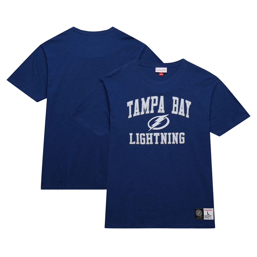 Men's Mitchell & Ness Blue Tampa Bay Lightning Legendary Slub T-Shirt