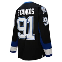 Men's Mitchell & Ness Steven Stamkos Black Tampa Bay Lightning 2008-09 Power Play Jersey