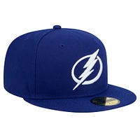 Men's New Era Blue Tampa Bay Lightning Core 59FIFTY Fitted Hat