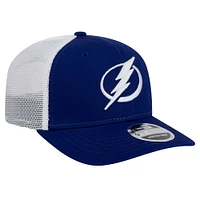 Men's New Era Blue Tampa Bay Lightning Core Trucker 9SEVENTY Stretch-Snap Hat