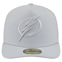 Men's New Era Gray Tampa Bay Lightning Color Pack A-Frame 59FIFTY Fitted Hat