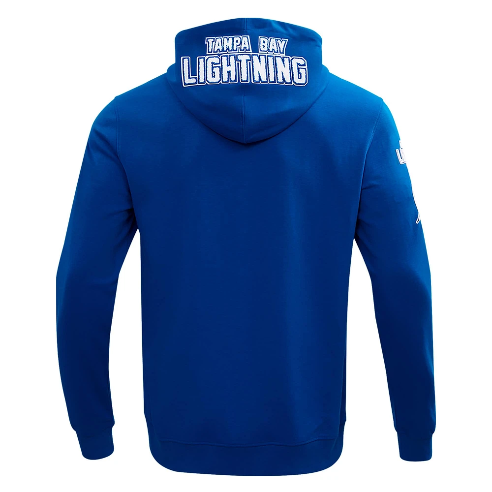 Men's Pro Standard Blue Tampa Bay Lightning Classic Chenille Full-Zip Hoodie Jacket