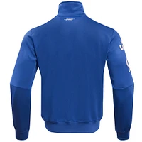 Veste de survêtement entièrement zippée en chenille classique Pro Standard du Lightning Tampa Bay pour hommes, bleue