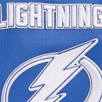 Veste de survêtement entièrement zippée en chenille classique Pro Standard du Lightning Tampa Bay pour hommes, bleue