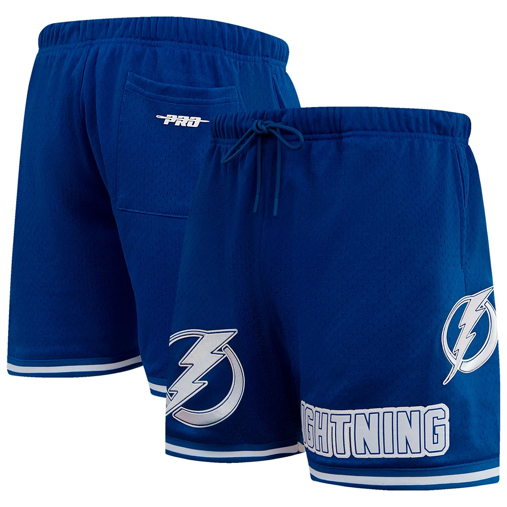 Men's Pro Standard Blue Tampa Bay Lightning Classic Mesh Shorts