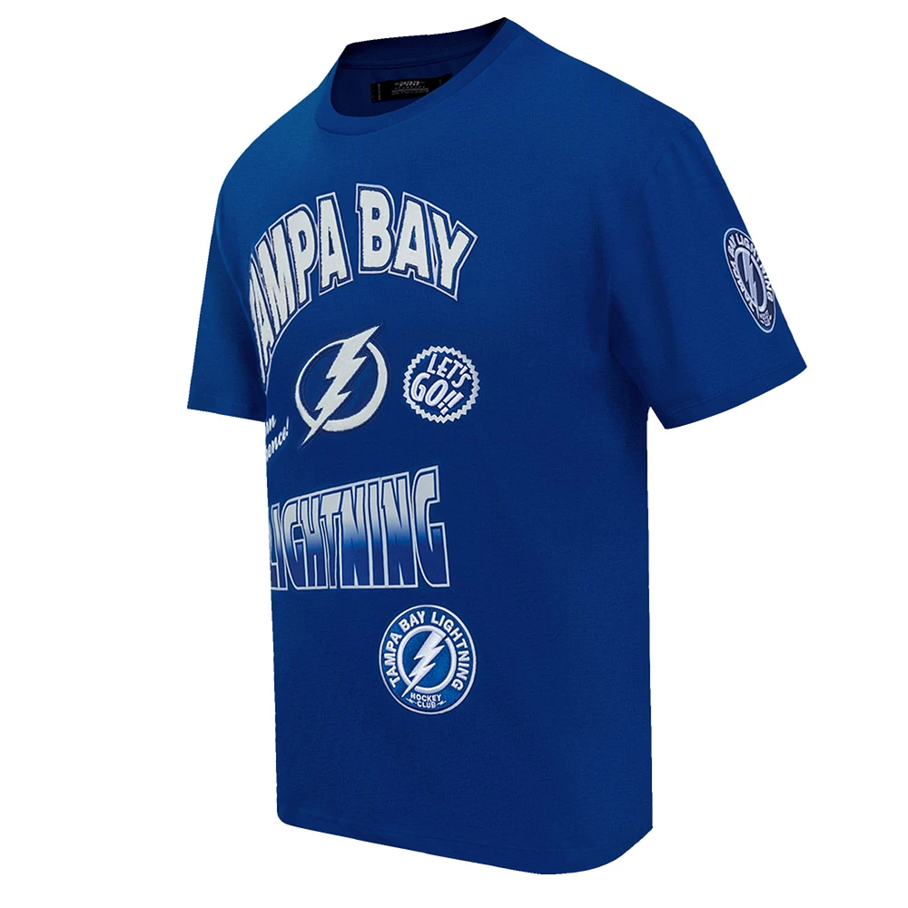 Men's Pro Standard Blue Tampa Bay Lightning Turn It Up T-Shirt