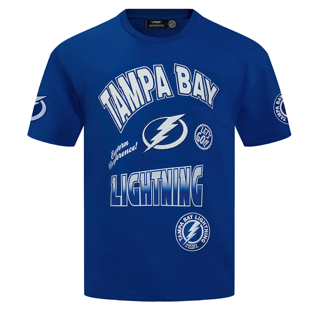 Men's Pro Standard Blue Tampa Bay Lightning Turn It Up T-Shirt