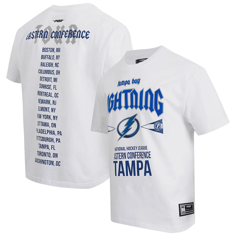 T-shirt Pro Standard blanc Tampa Bay Lightning City Tour pour hommes