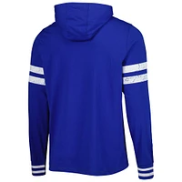 Men's Starter Blue Tampa Bay Lightning Offense Long Sleeve Hoodie T-Shirt