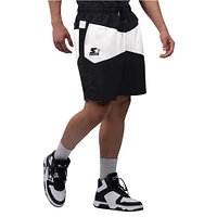 Men's Starter x NHL Black Ice Black/White Tampa Bay Lightning Linechange Shorts