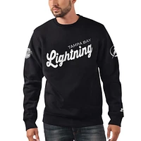 Sweat-shirt à carreaux croisés Starter x NHL Black Ice noir Tampa Bay Lightning pour hommes