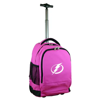 Tampa Bay Lightning MOJO 19'' Premium Wheeled Backpack - Pink