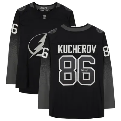 Nikita Kucherov Tampa Bay Lightning Fanatics Authentic Autographed Fanatics Breakaway Alternate Jersey - Black