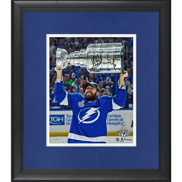 Steven Stamkos Autographed and Framed Blue Lightning Jersey