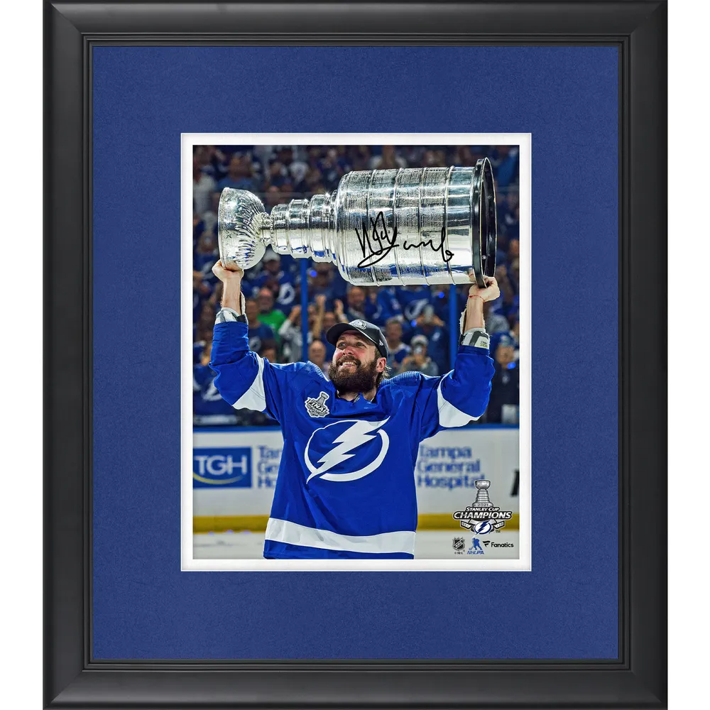 Steven Stamkos Autographed and Framed Blue Tampa Bay Lightning Jersey