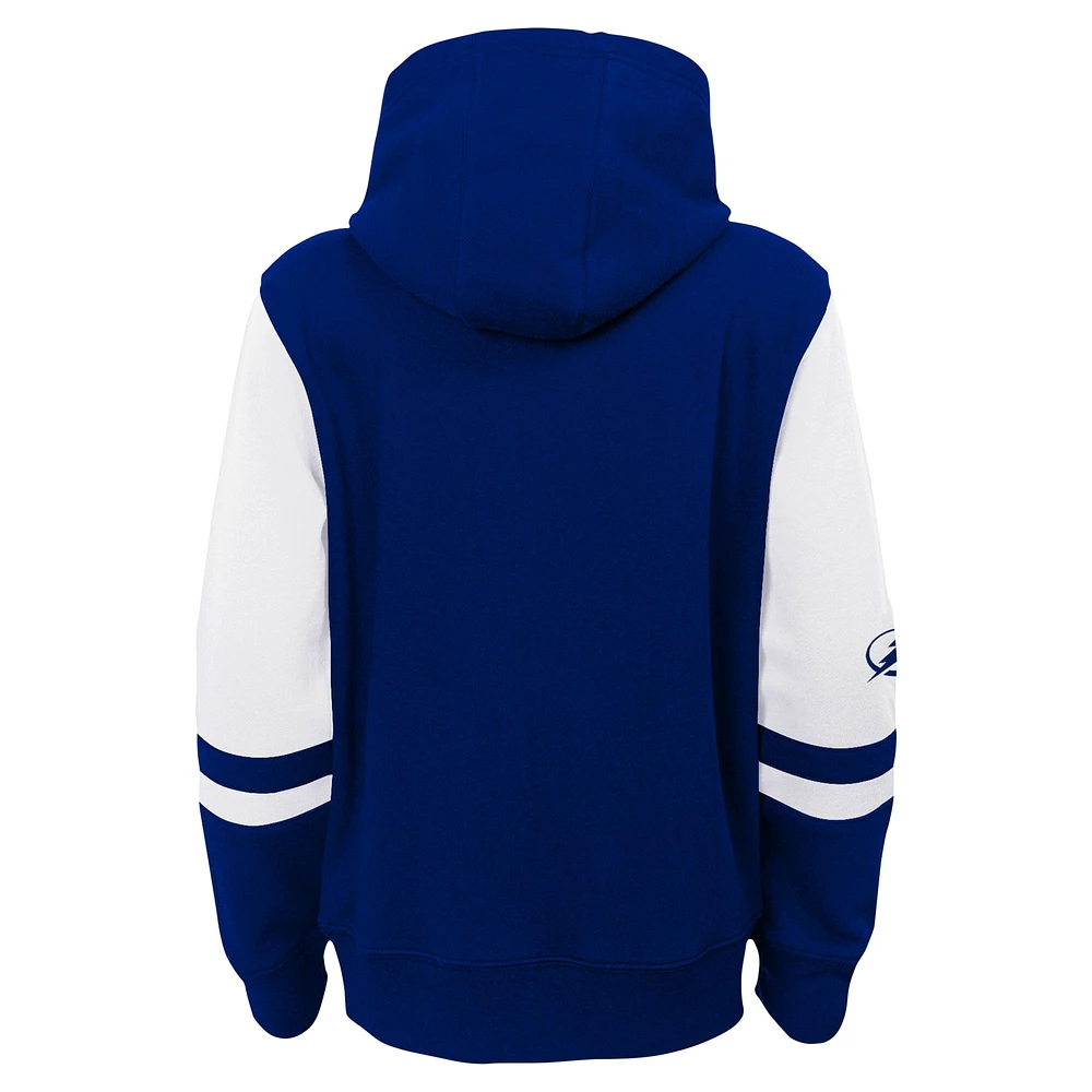 Preschool  Blue Tampa Bay Lightning Face Off Full Zip Hoodie