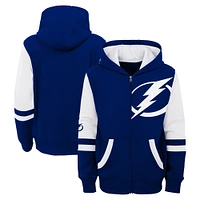 Preschool  Blue Tampa Bay Lightning Face Off Full Zip Hoodie