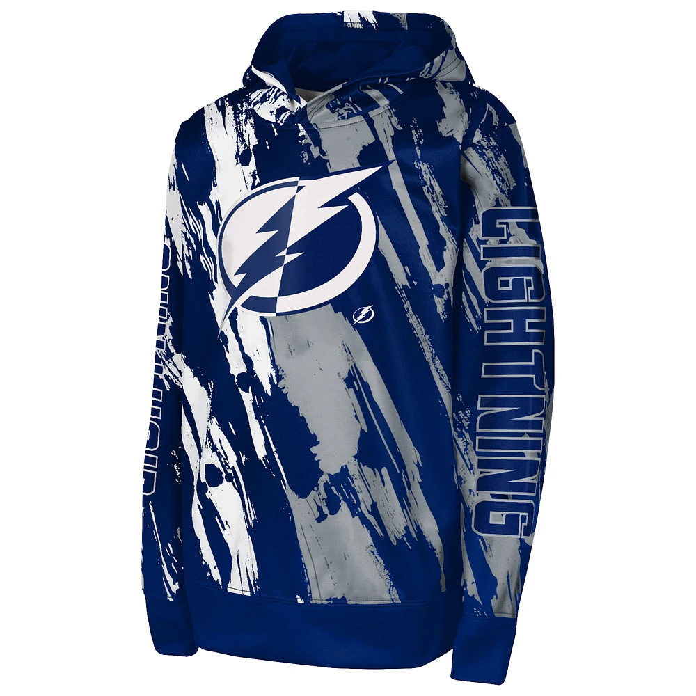 Sweat à capuche bleu pour enfant d'âge préscolaire Tampa Bay Lightning Master Snipe