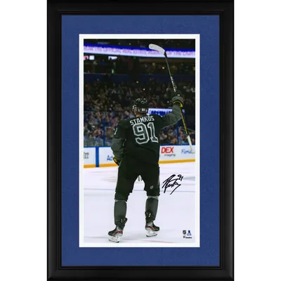 Lids Steven Stamkos Tampa Bay Lightning Fanatics Authentic Unsigned White  Jersey Skating Photograph