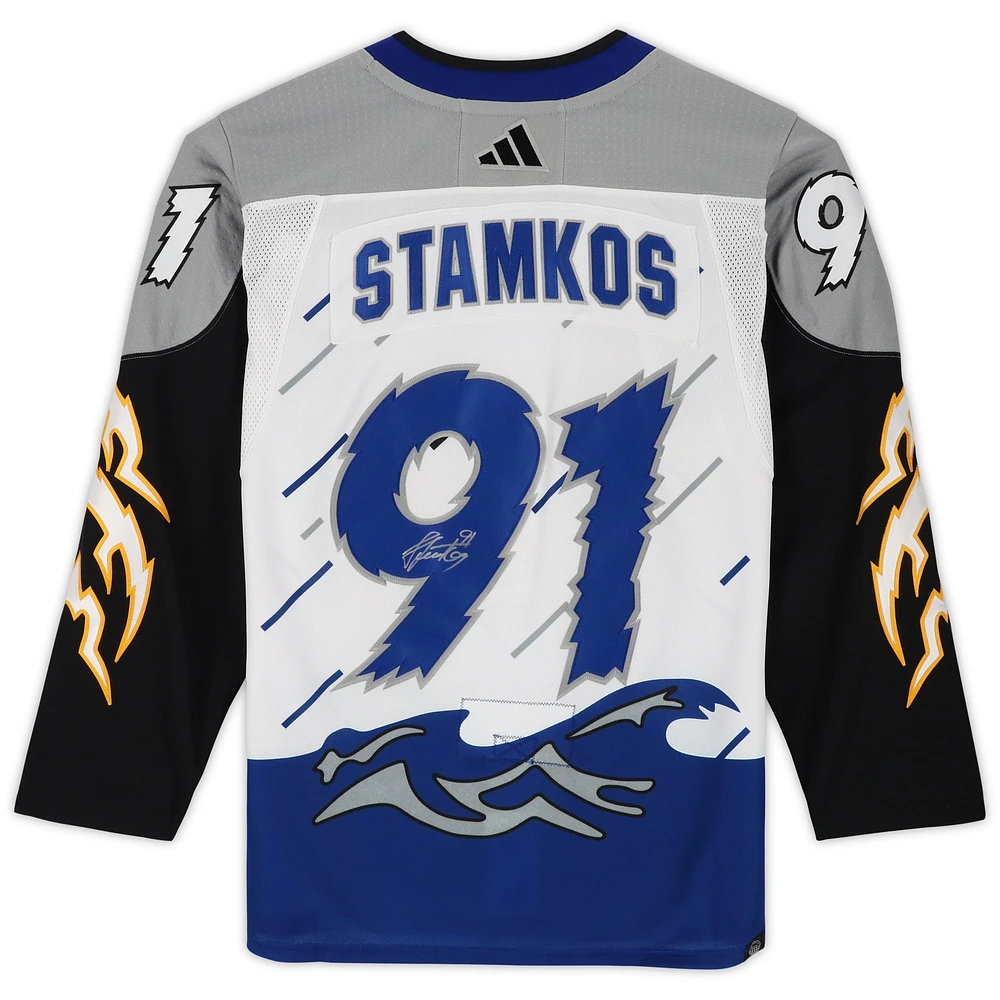 Steven Stamkos Tampa Bay Lightning Autographed 2022-23 Reverse Retro adidas Authentic Jersey