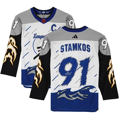 Steven Stamkos Tampa Bay Lightning Autographed 2022-23 Reverse Retro adidas Authentic Jersey
