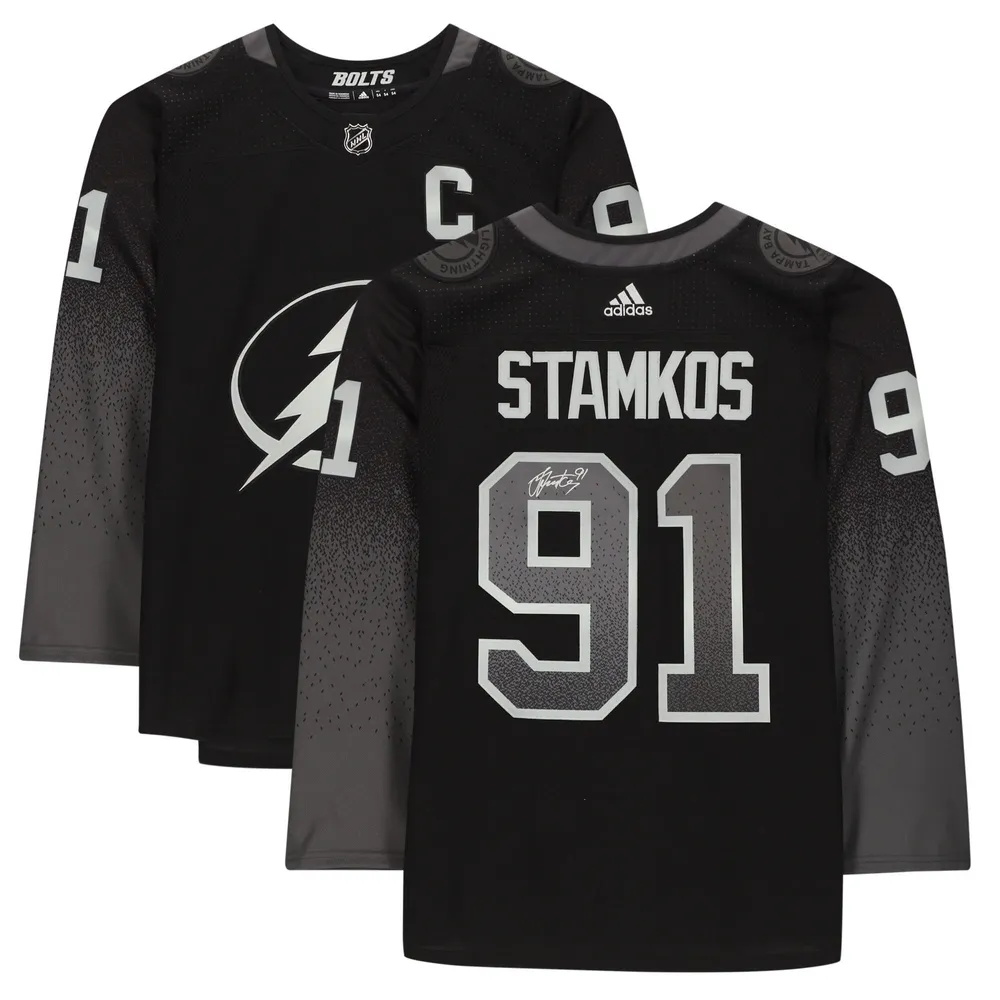 Men's Adidas Steven Stamkos Blue Tampa Bay Lightning 2021 Stanley Cup Champions Authentic Player Jersey