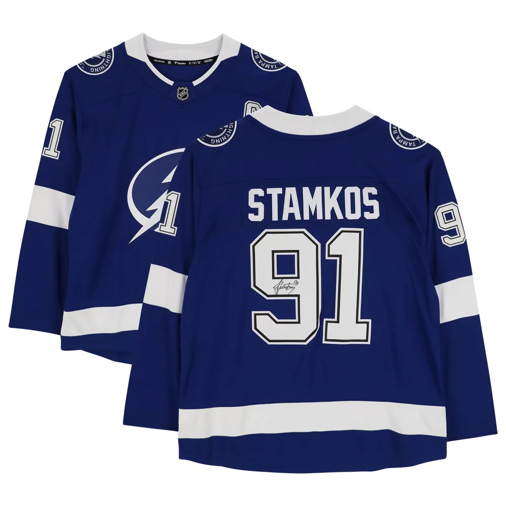 Steven Stamkos Tampa Bay Lightning Fanatics Authentic Autographed Blue Fanatics Breakaway | Brazos Mall