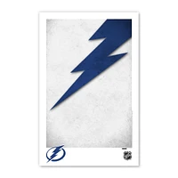 Tampa Bay Lightning 11" x 17" Minimalist Logo Poster Print