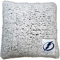 Oreiller sherpa givré 16 po x 16 po Tampa Bay Lightning