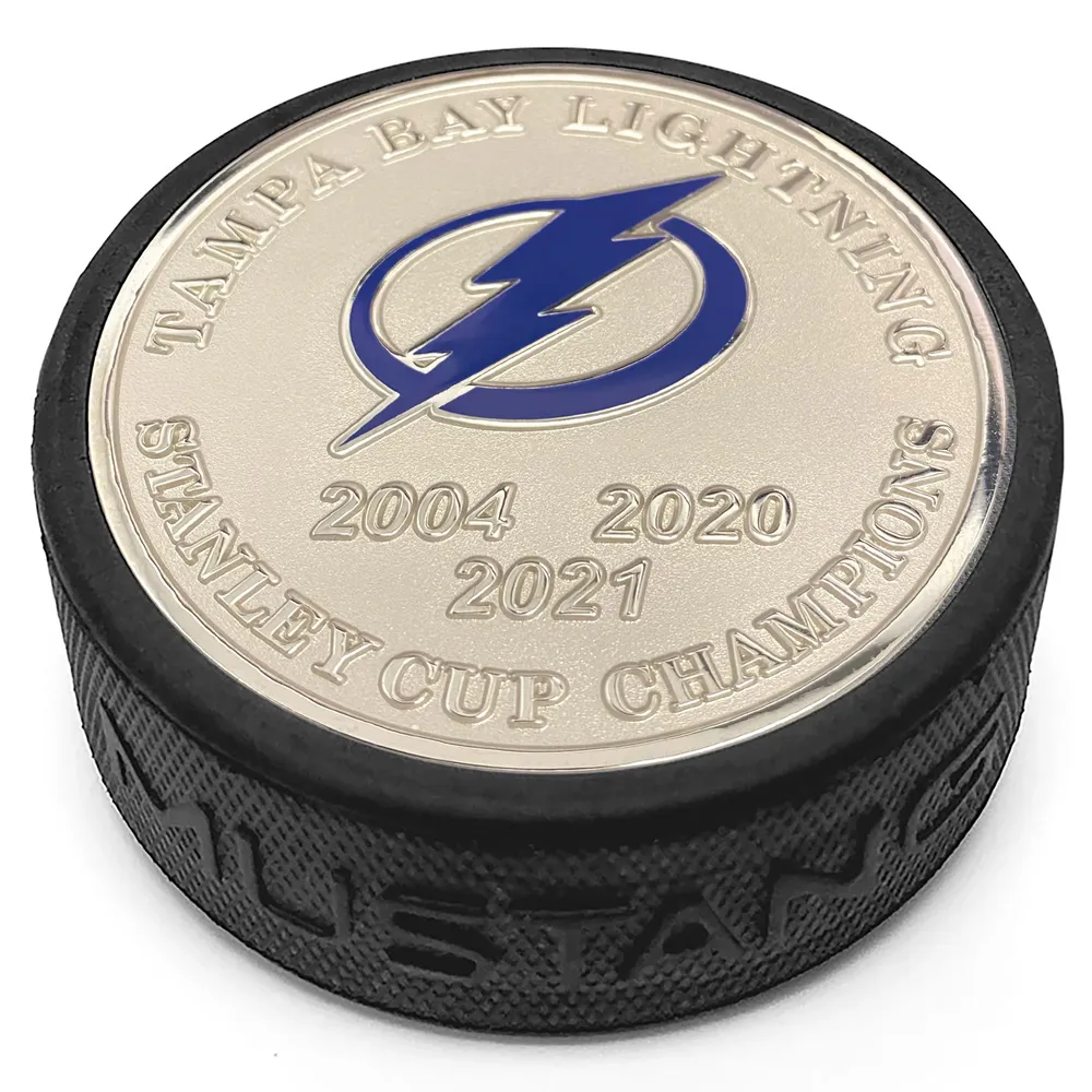 Tampa Bay Lightning Three-Time Stanely Cup Champions Puck