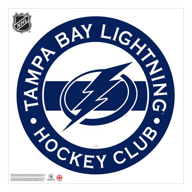Tampa Bay Lightning - 36'' x 36'' Team Repositional Stripe Design Vinyl Sticker Mural