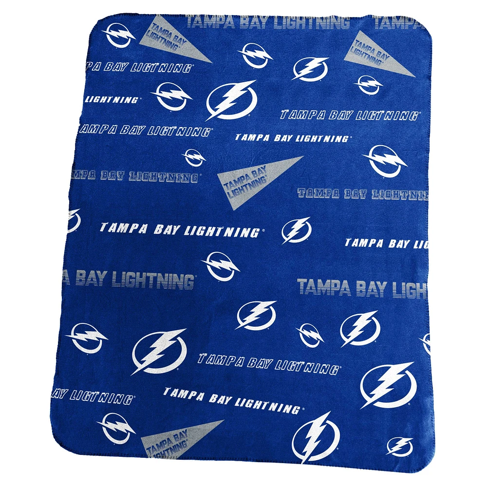 Couverture polaire classique 50" x 60" du Lightning de Tampa Bay