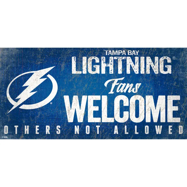 Tampa Bay Lightning 47 Leaner Fan Sign