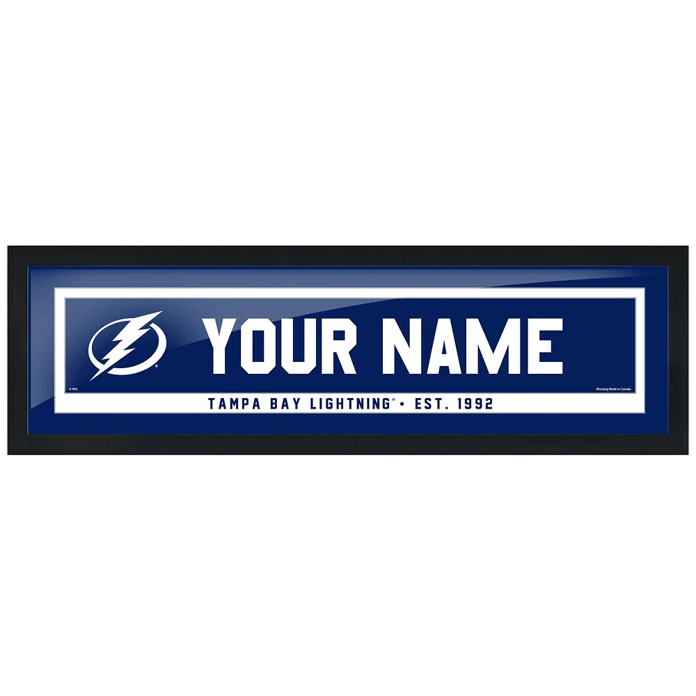 Tampa Bay Lightning - Cadre photo personnalisé 6'' x 22''