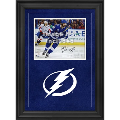Cadre photo horizontal de luxe Tampa Bay Lightning 8'' x 10'' avec logo de l'équipe