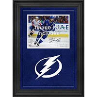 Cadre photo horizontal de luxe Tampa Bay Lightning 8'' x 10'' avec logo de l'équipe