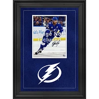 Cadre photo vertical de luxe Tampa Bay Lightning 8'' x 10'' avec logo de l'équipe