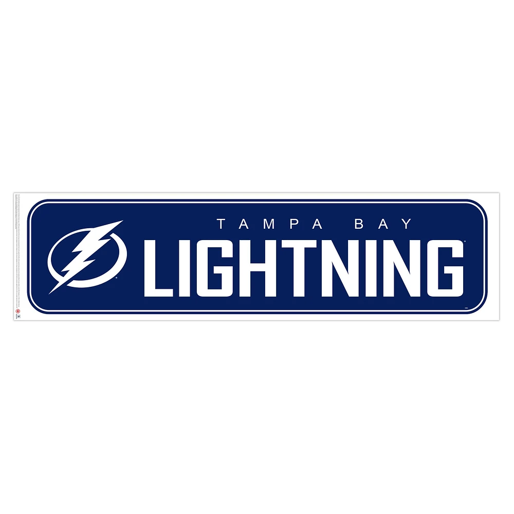 Tampa Bay Lightning - 90'' x 23'' Team Repositional Long Design Wall Decal