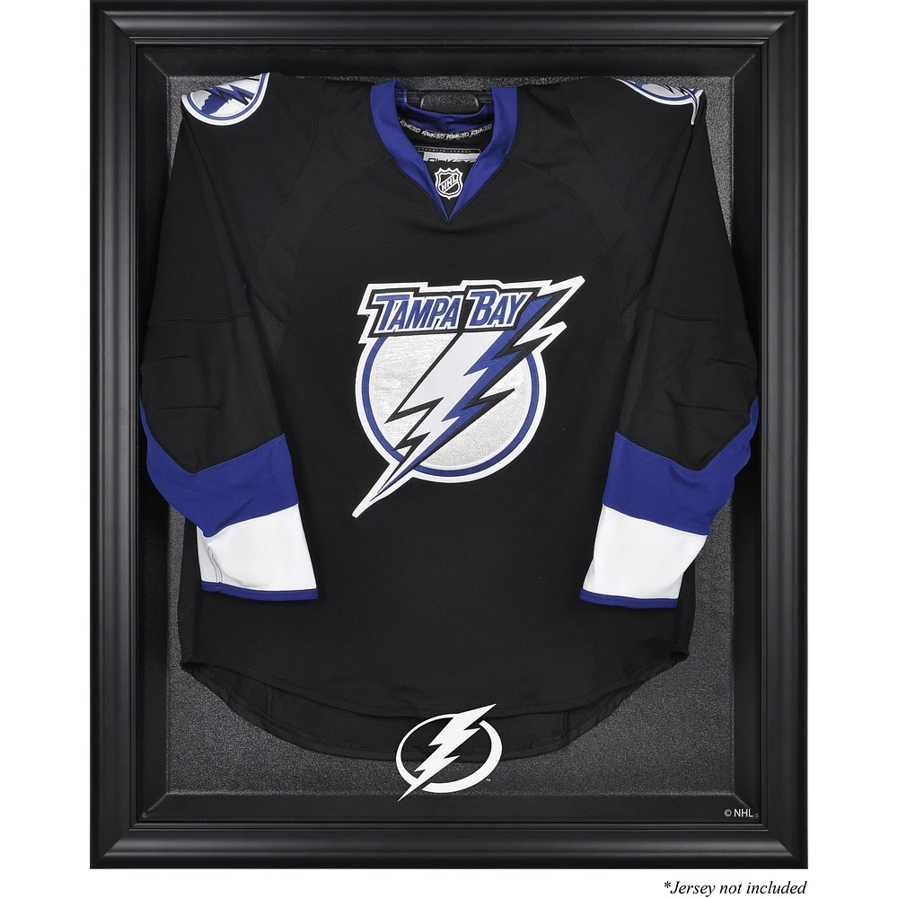 Vitrine en jersey encadré noir du Lightning de Tampa Bay