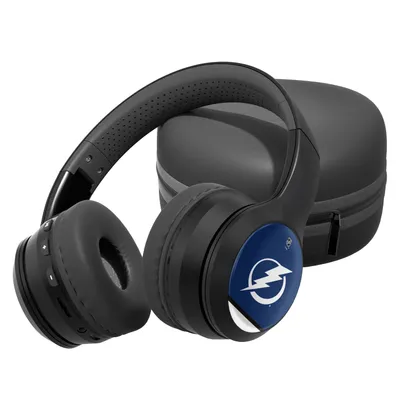 Tampa Bay Lightning Stripe Design Wireless Bluetooth Headphones With Case