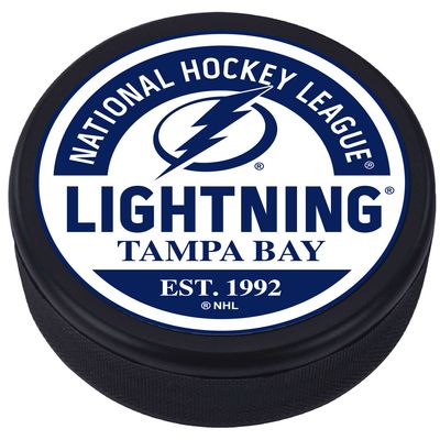 Tampa Bay Lightning - Textured Block Logo Puck