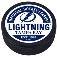 Tampa Bay Lightning - Textured Block Logo Puck