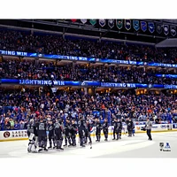 Tampa Bay Lightning Unsigned Franchise Record Win Streak Celebration Photograph