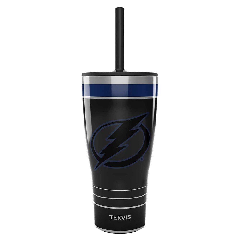 Tervis Lightning de Tampa Bay 30oz. Gobelet en acier inoxydable avec paille Night Game