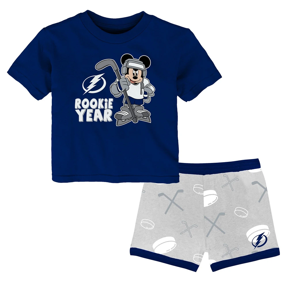 Ensemble t-shirt et short Tampa Bay Lightning Disney Rookie Year pour tout-petit