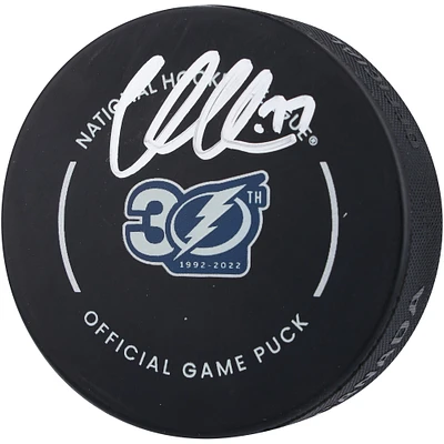 Victor Hedman Tampa Bay Lightning Autographed 30th Anniversary Official Game Puck