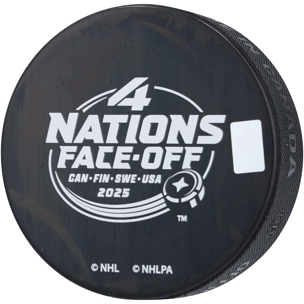 Victor Hedman Tampa Bay Lightning Autographed Team Sweden 4 Nations Face-Off Hockey Puck