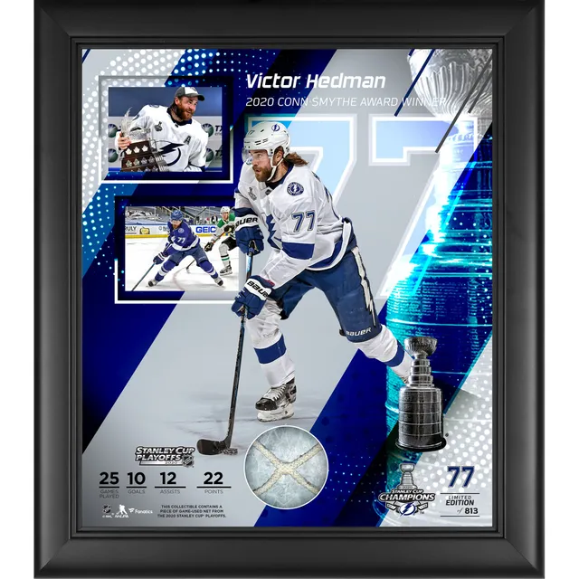 Lids Victor Hedman Tampa Bay Lightning Fanatics Authentic Autographed 16 x  20 2020 Stanley Cup Champions Raising Conn Smythe with 2020 Conn Smythe  Inscription